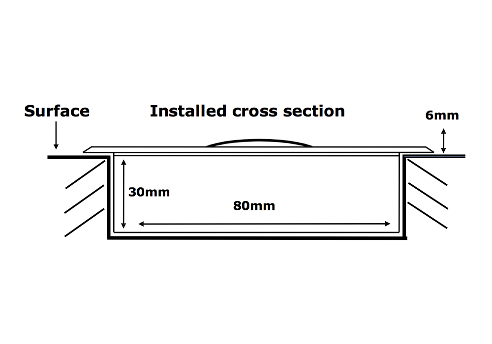 installed cross section solar eye